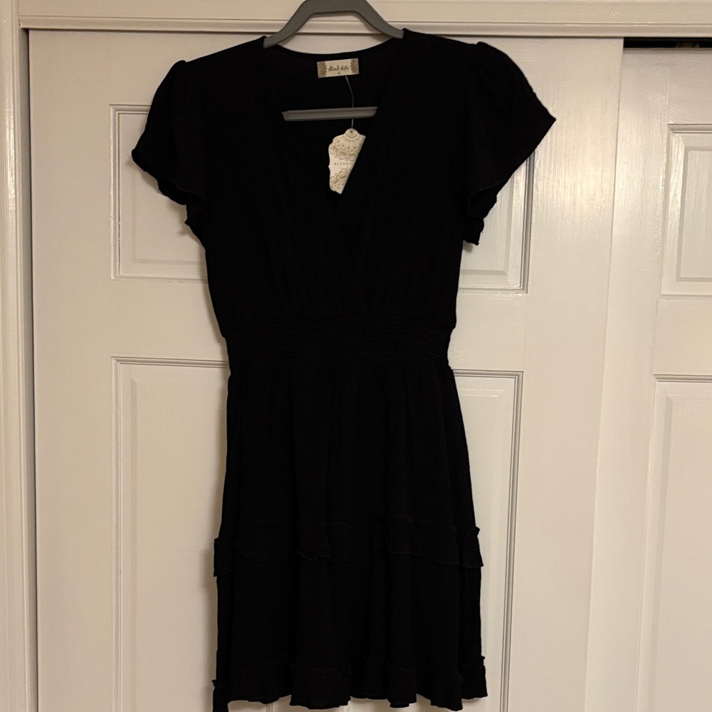 Altar’d State Black Black Mini Dress